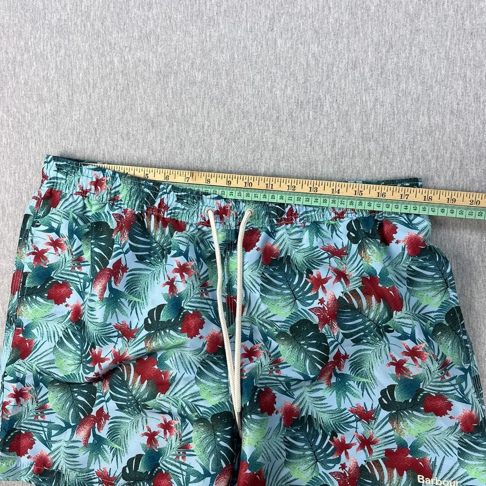 Barbour Swim Trunks Mens XL Blue Floral Tropical Beach 5